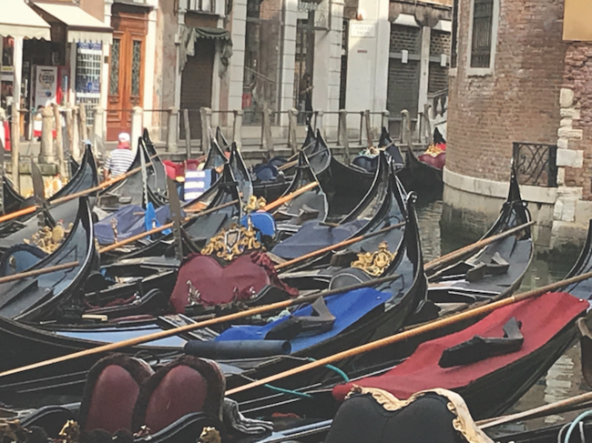 Gondolas in Venice, Italy