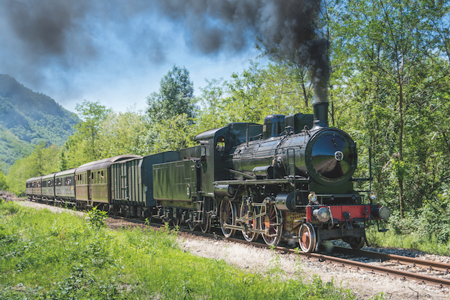 Italian steam train