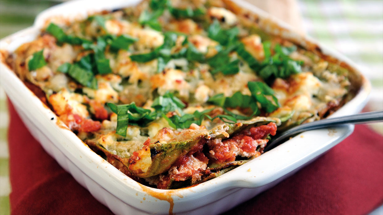 Spinach lasagne