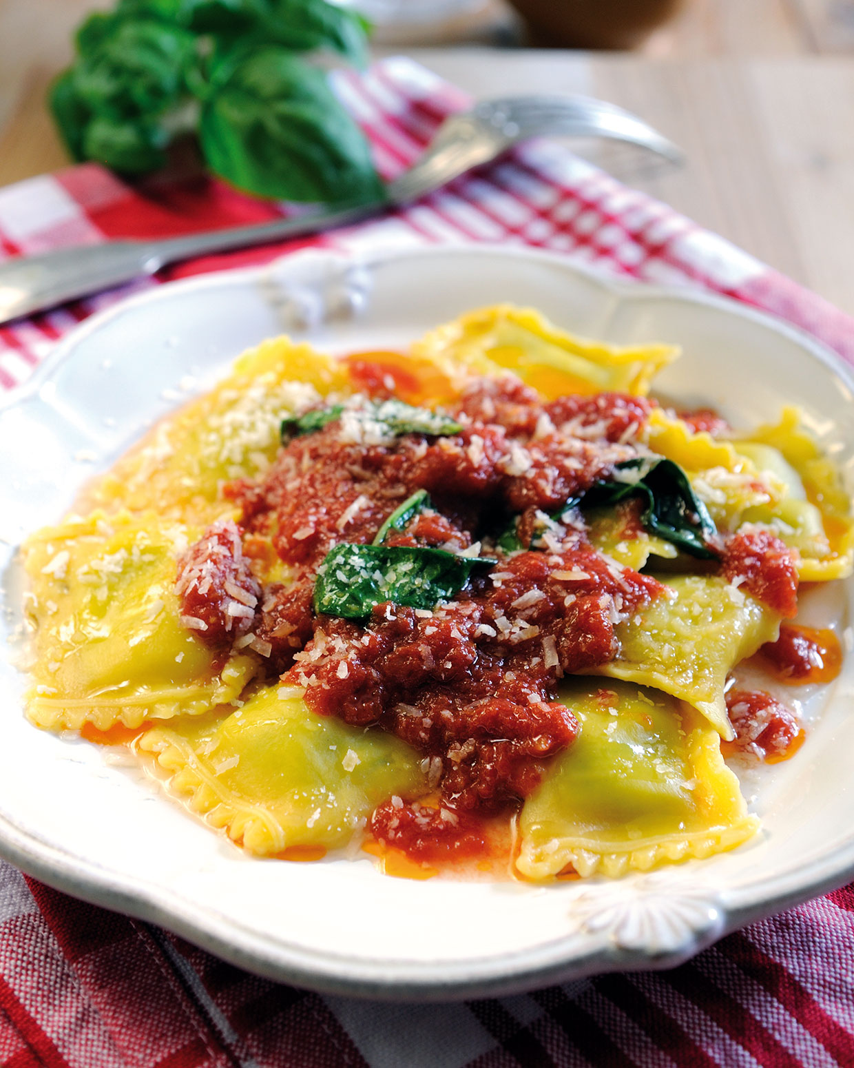 Spinach and Ricotta Tortelli
