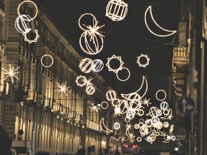 Lights in Turin Italy