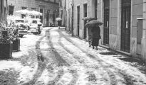 snow in Rome, Italy