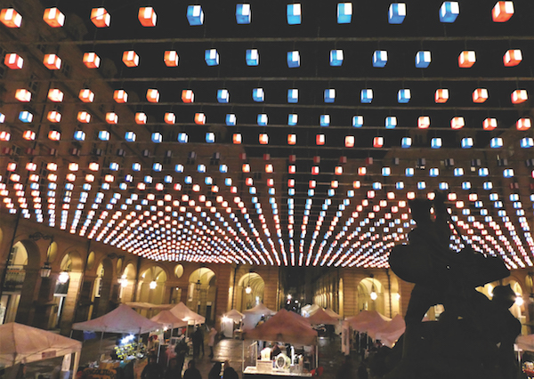 Tappeto Vollante by Daniel Buren, Piazza Palazzo di Citta, Turin, Italy