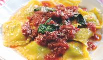 tortelli with spinach and ricotta