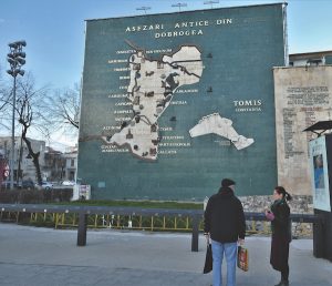 Map of Ancient Dobrogea in the Constanta Archaeology Park 