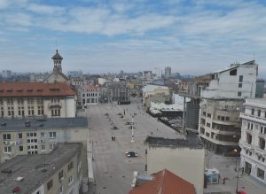 View of Piata Ovidiu from the Great Mosque Minaret