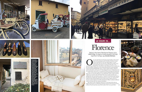 Italia! magazine Florence weekend article