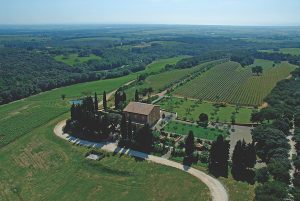 aerial view of the Relais di Biserno