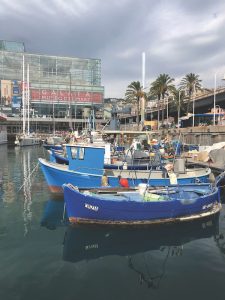 Fishing trip. Genoa, Italy