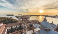 Venice lagoon sunset