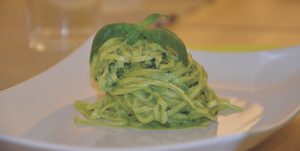 pasta with pesto 