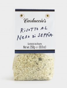 carluccio's squid ink risotto