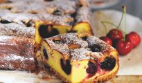 Ricotta and cherry cheesecake