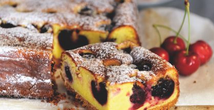 Ricotta and cherry cheesecake