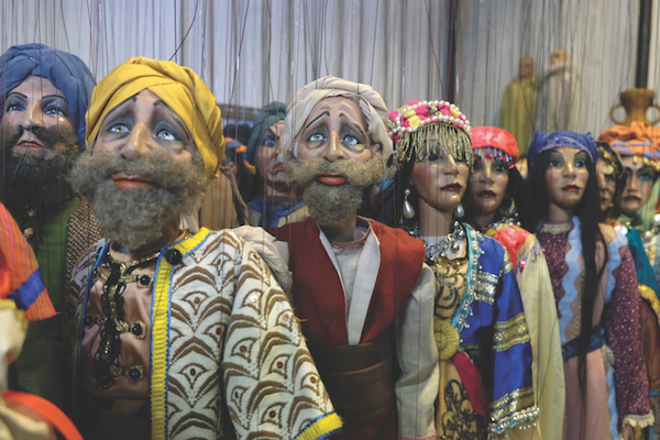 Marionettes in the warehouse of the Carlo Colla and Sons