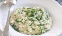 foraging - wild hops risotto