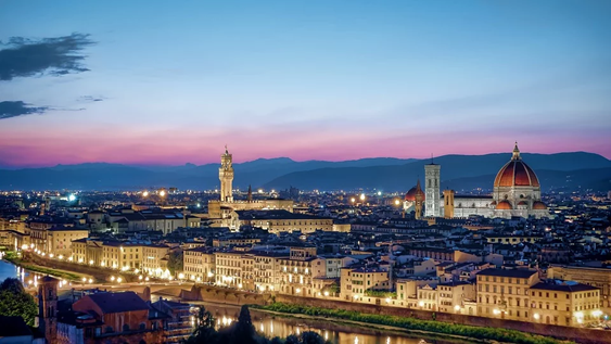 Florence at night