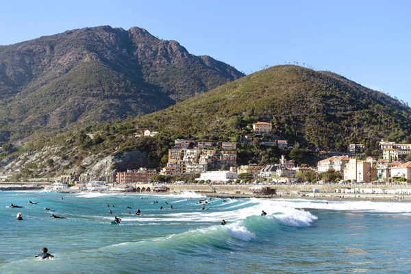 surfing spot Levanto Liguria