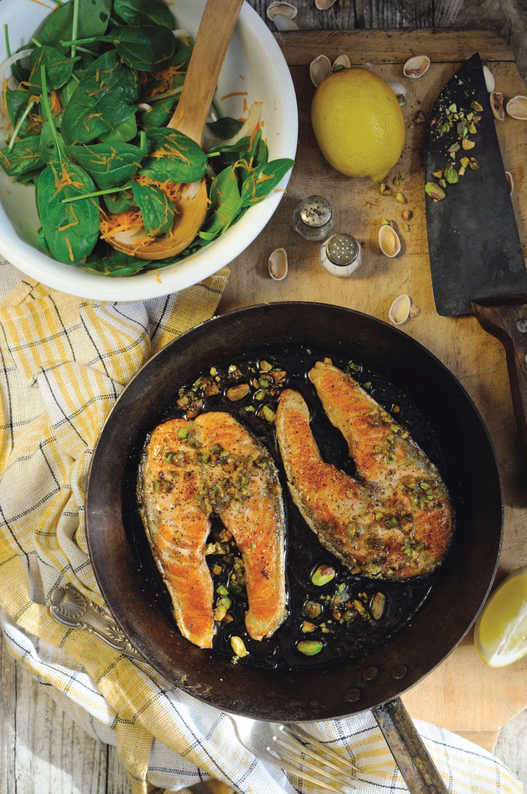 Pan-fried salmon recipe