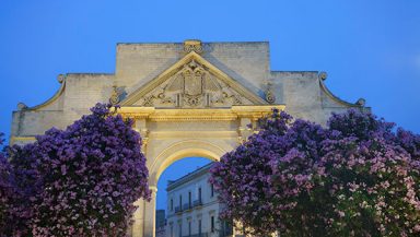 ancient arch porta napoli in lecce puglia