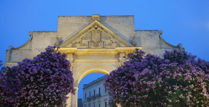 ancient arch porta napoli in lecce puglia
