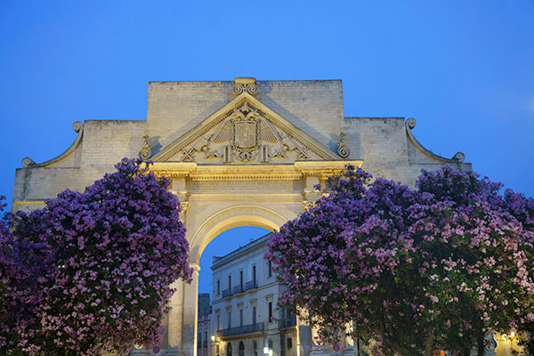 ancient arch porta napoli in lecce puglia