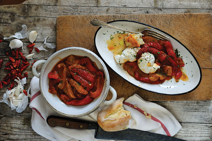 Nonna's Italian grilled peppers