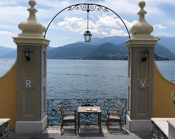 Menaggio gates overlooking lake como