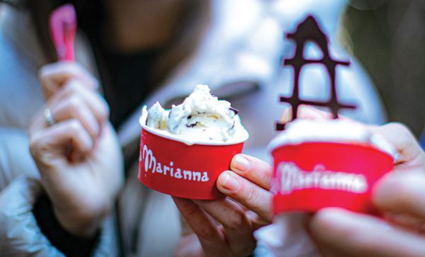 Stracciatella ice cream from the La Marianna café