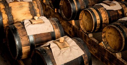 Barrels of balsamic vinegar di Modena
