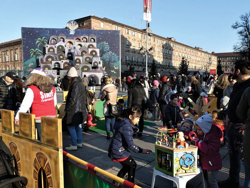 Big wooden games and advent calendar in turin