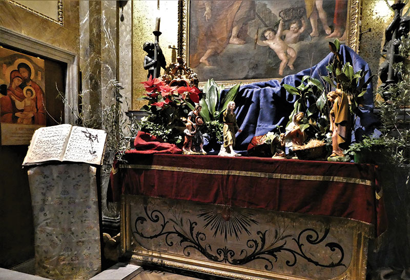 photo of Santa Cristina's elegant Christmas presepe in Turin