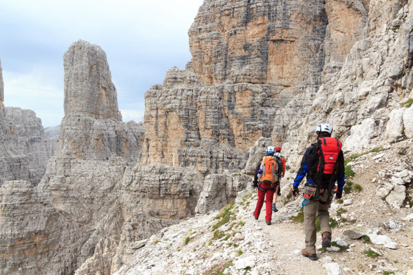 hiking in the italian dolomites