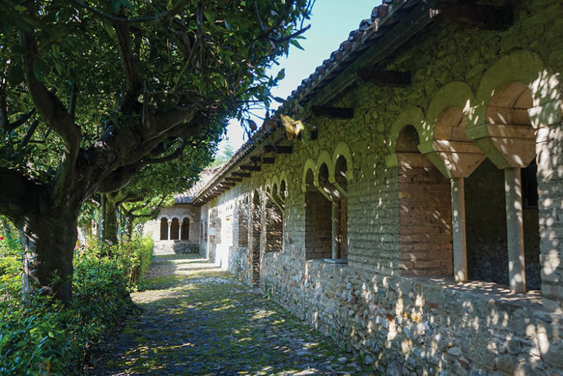 The cloister of abbey of San Giovanni in Venere
