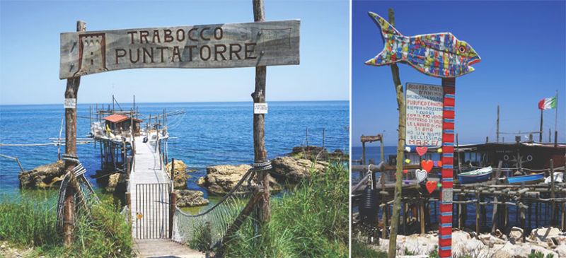 trabocchi as tourist attractions and restaurants