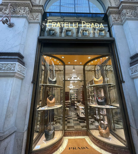 Prada store in Milan