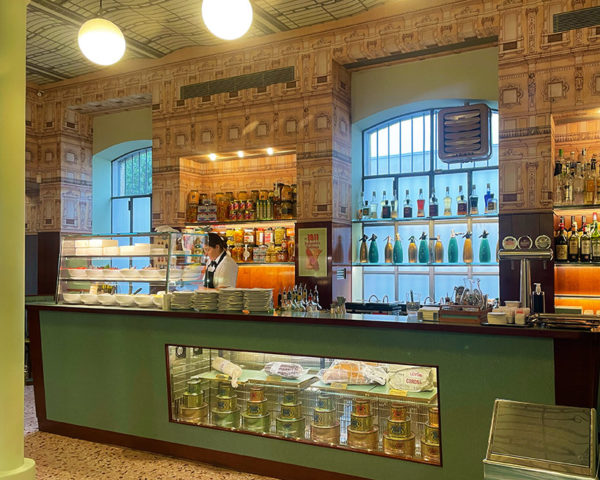colourful wes anderson-inspired bar 