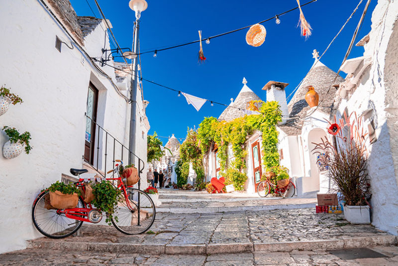 traditional trulli in puglia, Italy