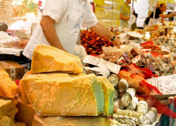 Parma foodie market stall