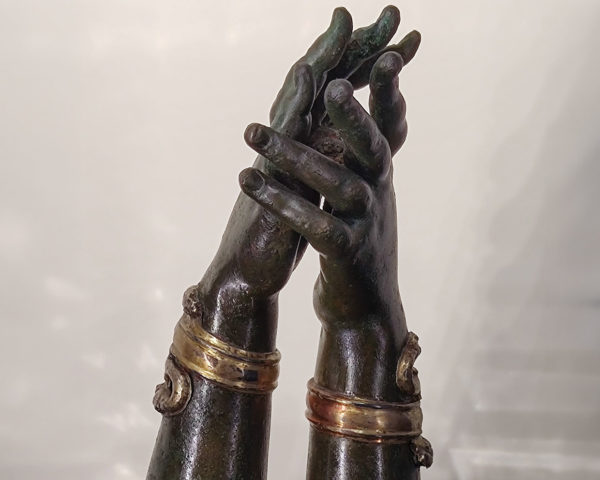 Hand sculpture from MArTA museum