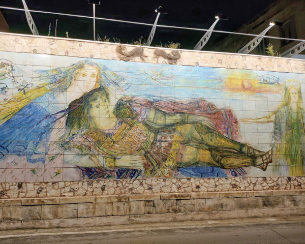 ceramic mural in Corso Vittorio Emanuele II, Taranto