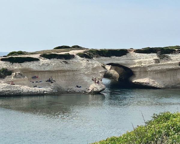 white limestone arch of S’Archittu