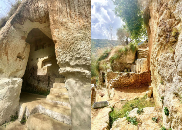 Ancient caves at zungri near tropea calabria