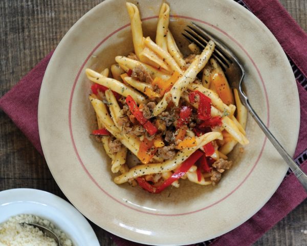 Pasta Salsiccia e Peperoni