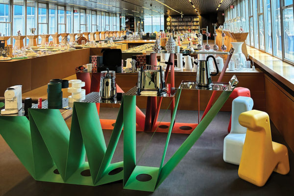 Various designer homewares on display